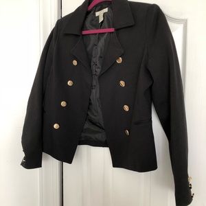 H&M Gold Buttons Blazer